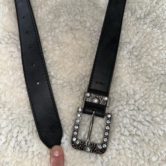 RELIC Woman’s Black with Rhinestones *Bling* Belt Plus Size 1x ~MISC BOX - Picture 10 of 10